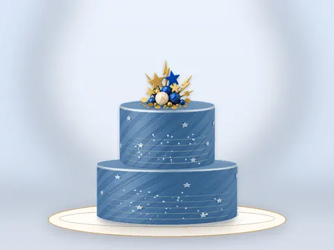 Preview the Victory Lap · Blue Velvet full cake