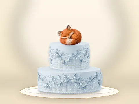 Preview the Foxglove Friends · Blue Velvet full cake