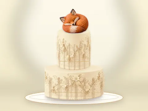 Preview the Foxglove Friends · Amber Gold full cake