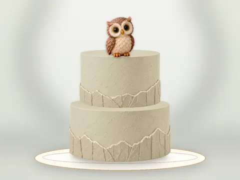 Preview the Owl’s Moonlight · Porcelain full cake