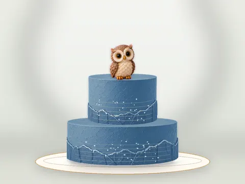 Preview the Owl’s Moonlight · Blue Velvet full cake
