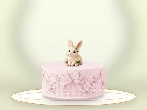 Preview the Bunny Meadow · Rose Quartz full cake