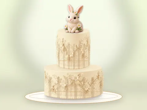 Preview the Bunny Meadow · Amber Gold full cake