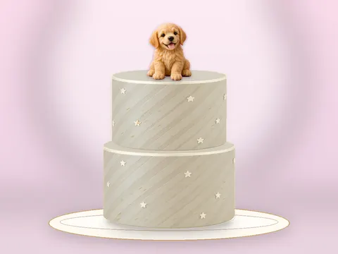 Preview the Puppy Playtime · Porcelain full cake