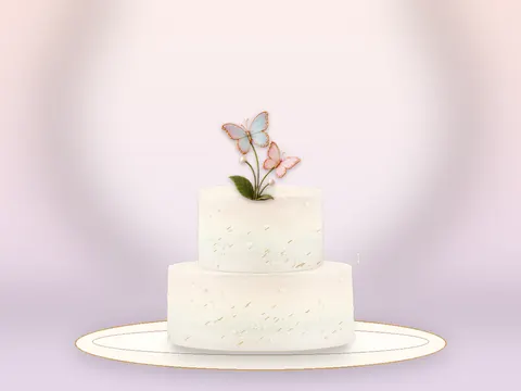 Preview the Butterfly Wishes · Porcelain full cake