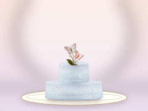 Preview the Butterfly Wishes · Blue Velvet full cake