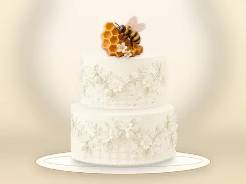 Preview the Busy Bee Party · Porcelain full cake