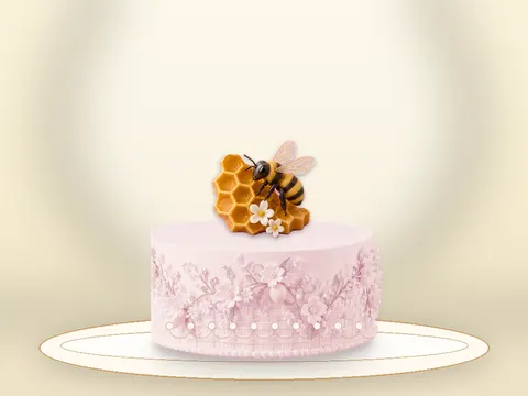 Preview the Busy Bee Party · Rose Quartz full cake