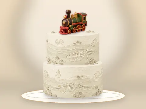 Preview the Birthday Express · Porcelain full cake