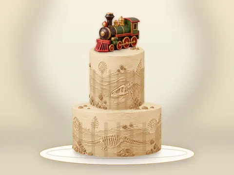 Preview the Birthday Express · Amber Gold full cake