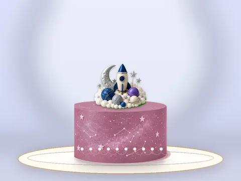 Preview the Moon Mission · Rose Quartz full cake