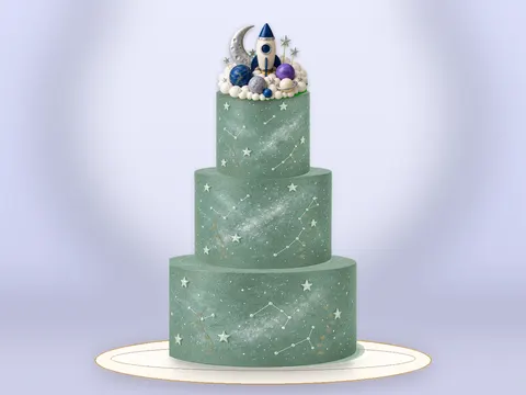 Preview the Moon Mission · Sage Silk full cake