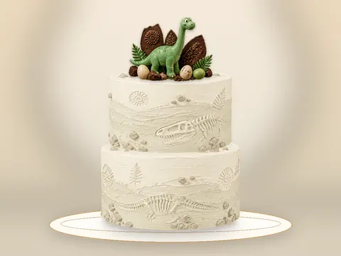 Preview the Dinosaur Discovery · Porcelain full cake