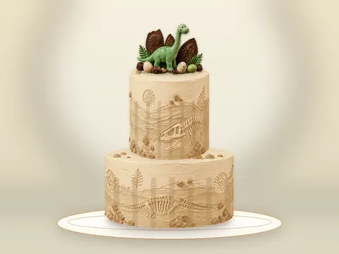 Preview the Dinosaur Discovery · Amber Gold full cake