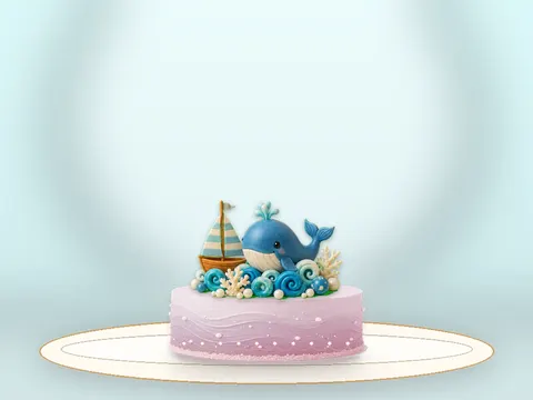 Preview the Mermaid Lagoon · Rose Quartz full cake