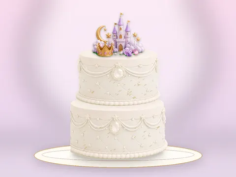 Preview the Castle in the Clouds · Porcelain full cake