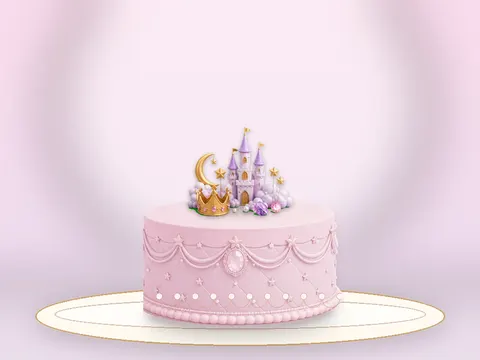 Preview the Castle in the Clouds · Rose Quartz full cake