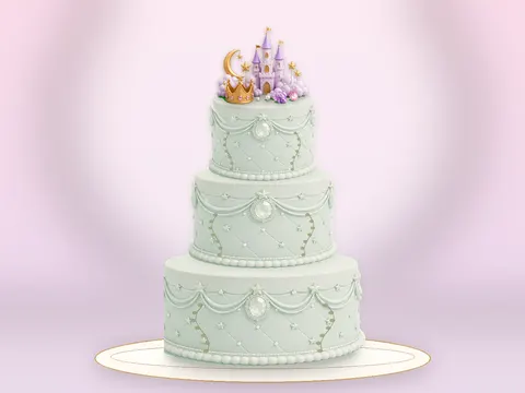 Preview the Castle in the Clouds · Sage Silk full cake