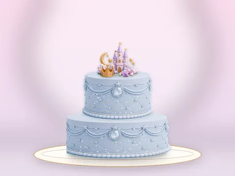 Preview the Castle in the Clouds · Blue Velvet full cake