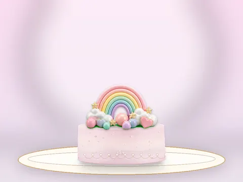 Preview the Rainbow Daydream · Rose Quartz full cake