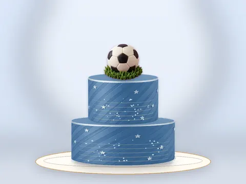 Preview the Tiny Champions · Blue Velvet full cake