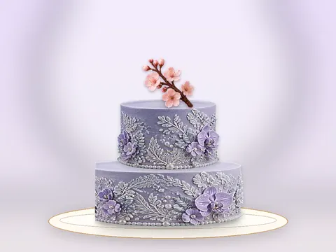 Preview the Spring Awakening · Blue Velvet full cake