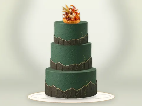 Preview the Autumn Gathering · Sage Silk full cake