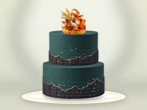 Preview the Autumn Gathering · Blue Velvet full cake