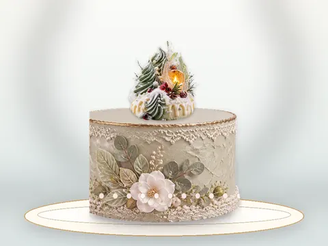 Preview the Winter Starlight · Rose Quartz full cake