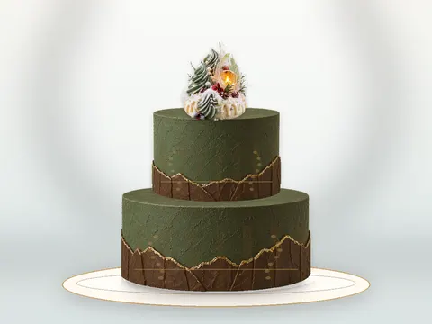 Preview the Winter Starlight · Amber Gold full cake