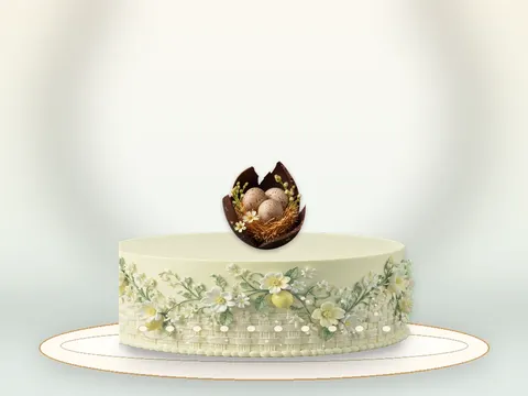 Preview the Easter Garden · Pearl full cake