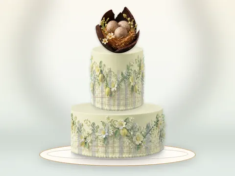 Preview the Easter Garden · Grand full cake