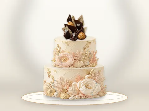 Preview the Passover Mosaic · Gilded full cake