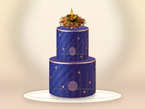 Preview the Diwali Splendour · Grand full cake