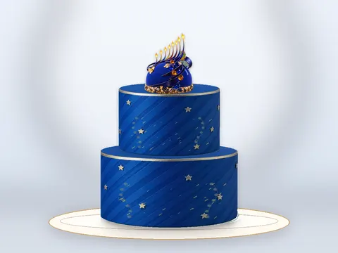 Preview the Eight Nights of Joy · Luminous full cake