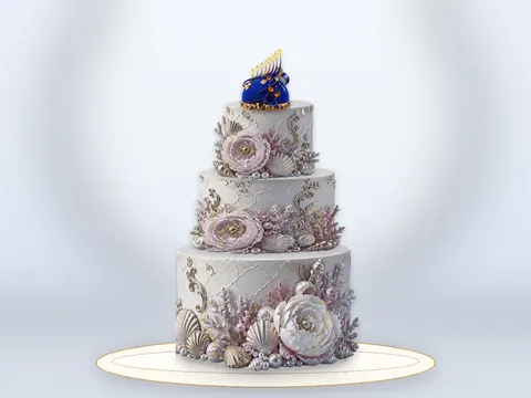 Preview the Eight Nights of Joy · Filigree full cake