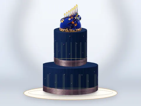 Preview the Eight Nights of Joy · Grand full cake