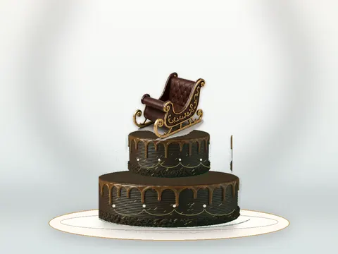 Preview the Christmas Wonderland · Luminous full cake