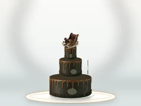 Preview the Christmas Wonderland · Filigree full cake
