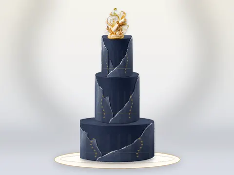 Preview the The Next Chapter · Filigree full cake