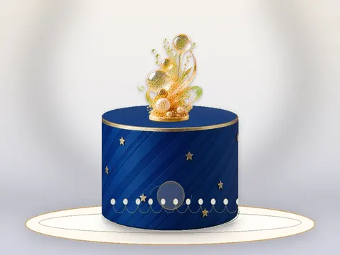Preview the Midnight Toast · Pearl full cake