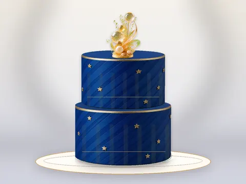 Preview the Midnight Toast · Grand full cake