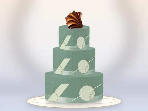 Preview the Copper Horizon · Sage Silk full cake
