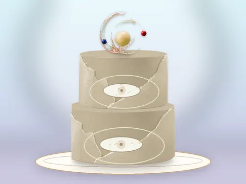 Preview the Floating Constellation · Porcelain full cake