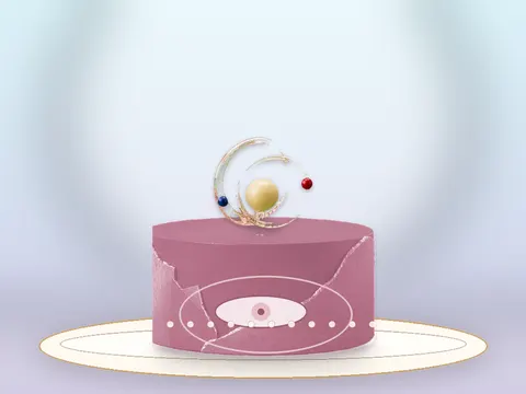 Preview the Floating Constellation · Rose Quartz full cake