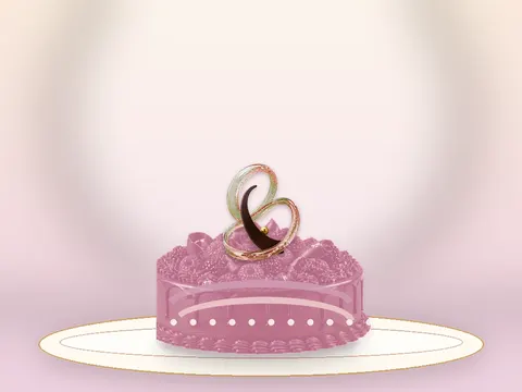 Preview the Fluid Expression · Rose Quartz full cake