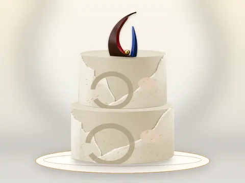 Preview the Ivory Architecture · Porcelain full cake