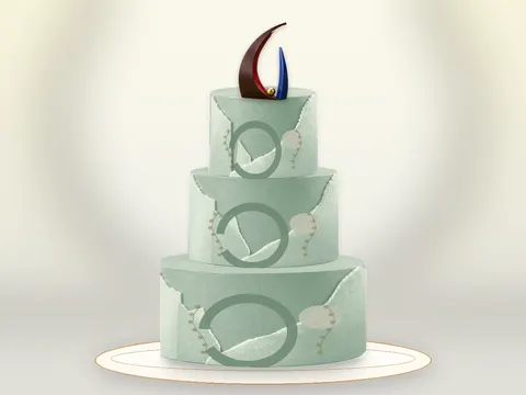 Preview the Ivory Architecture · Sage Silk full cake