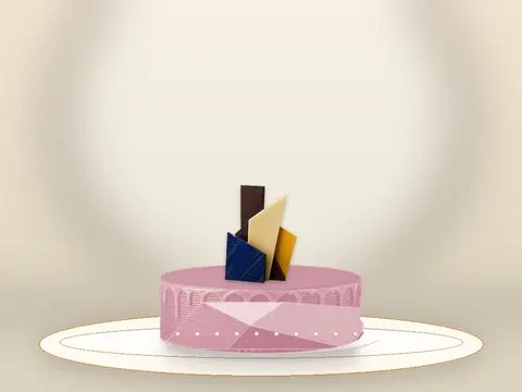 Preview the Faceted Light · Rose Quartz full cake