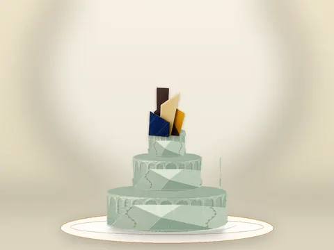 Preview the Faceted Light · Sage Silk full cake